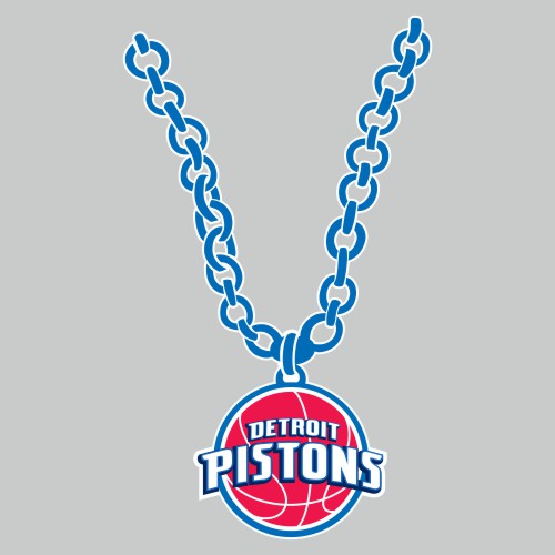 Detroit Pistons Necklace logo cricut iron on